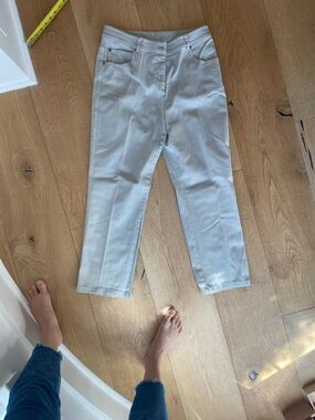 St. John Greige/Gray Pants